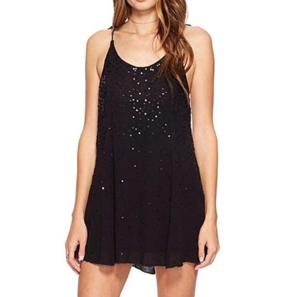 Free People Dresses & Skirts - Free People|Just Watch Me Slip|Sequin Halter Dress